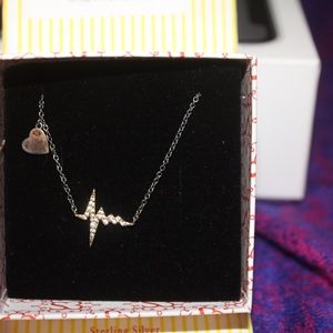 golden heartbeat necklace